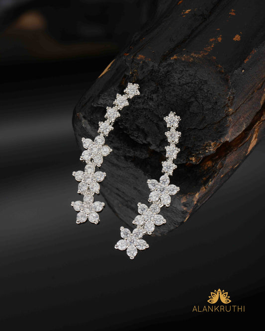 Silver Finish Ad Earcuff