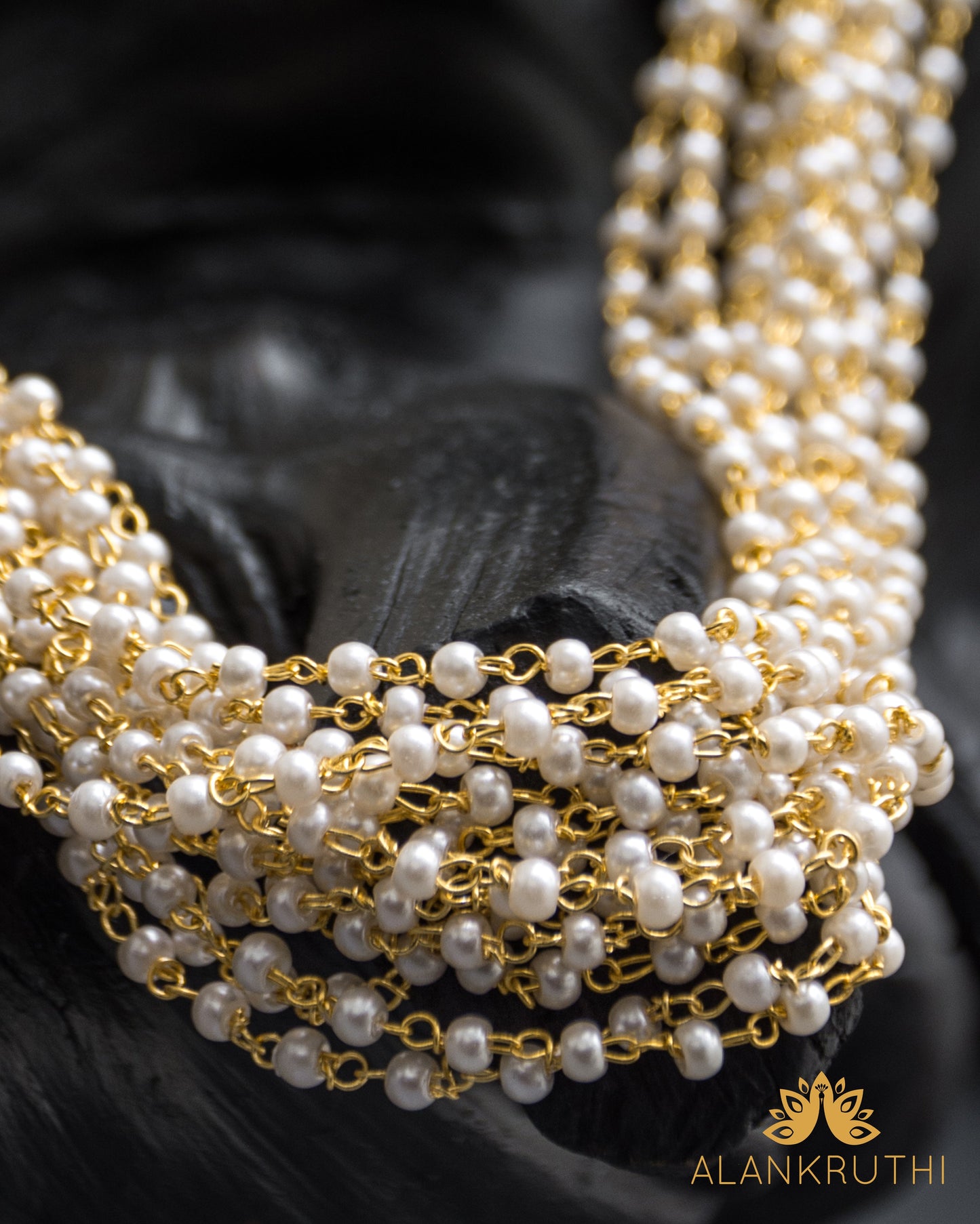 15 Layered Pearl Mala