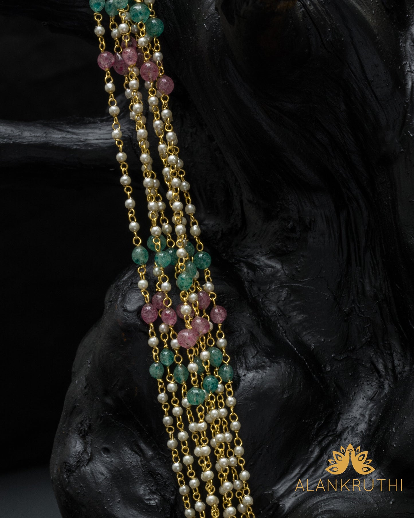 8 Layered Multicolor Pearl Mala