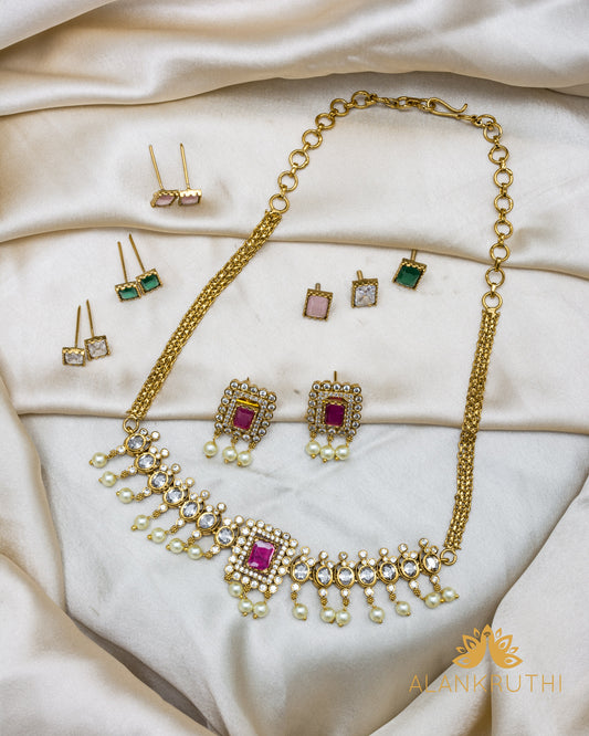 Cz Antique Choker Set