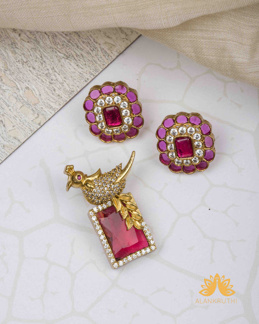 Ad Stone Pendant Set