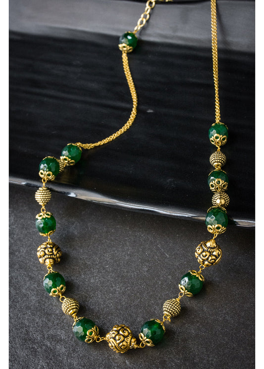 Green Gold Exclusive Mala 18 Inches