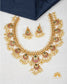Cz Antique Real Kempu Necklace Set
