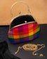 Tanjore Painted Pure Silk Clutch Bag