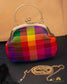 Tanjore Painted Pure Silk Clutch Bag