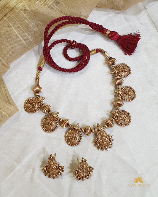 Antique Lakshmi Necklace Set