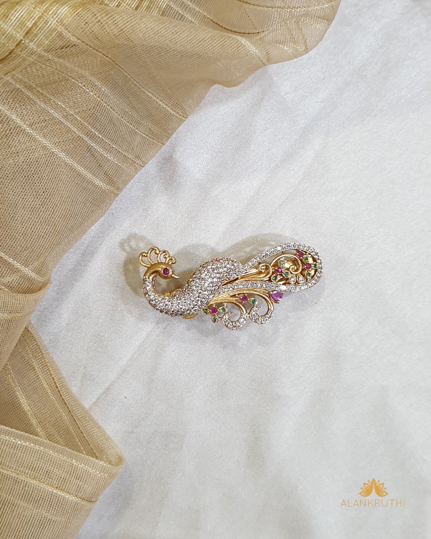 Cz Antique Hair Clip