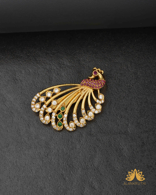 Cz Antique Saree Pin