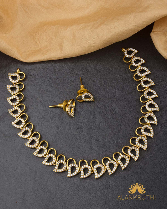 Cz Antique Necklace Set