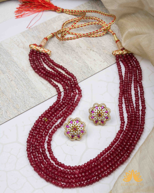 Crystal Beads Mala Set