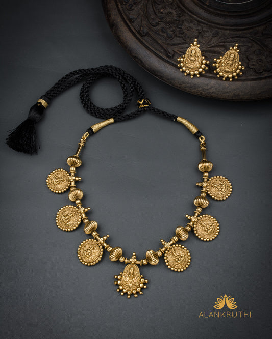 Antique Lakshmi Necklace Set