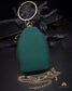 Tanjore Painted Pure Green Silk Clutch Bag