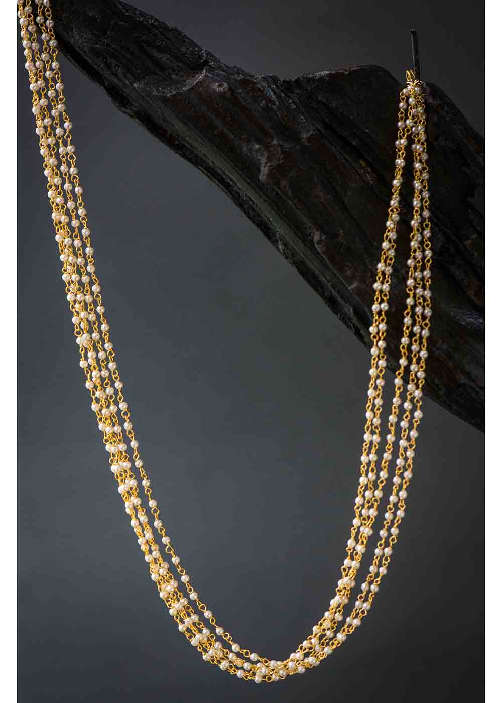 Five Layered Pearl Mala 16 Inches